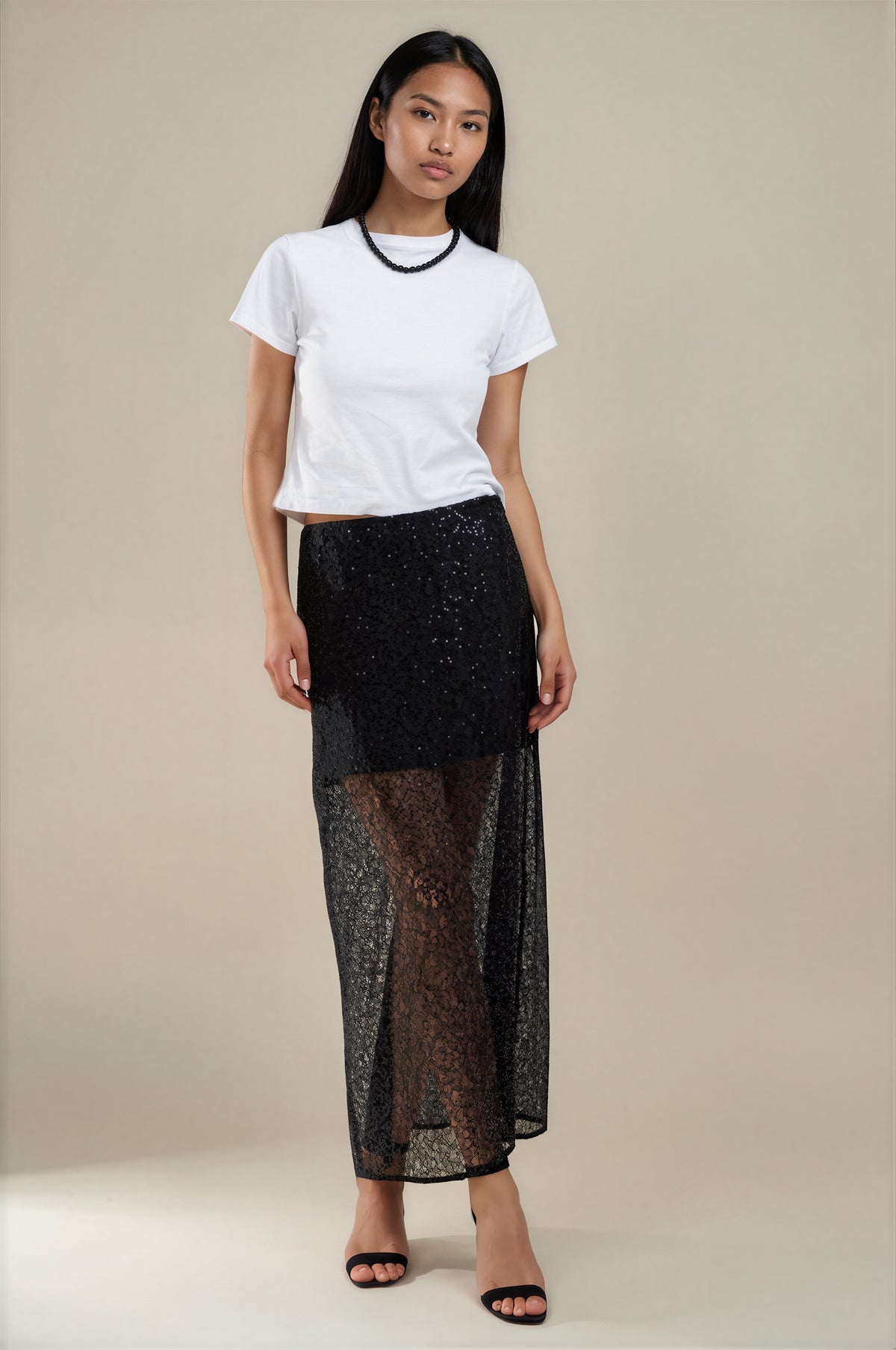 Sheer Lace Skirt