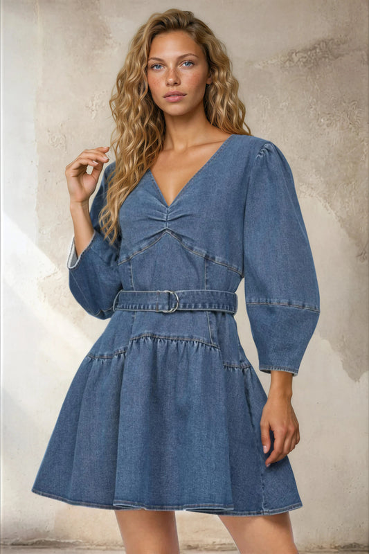 Belted Mini Dress