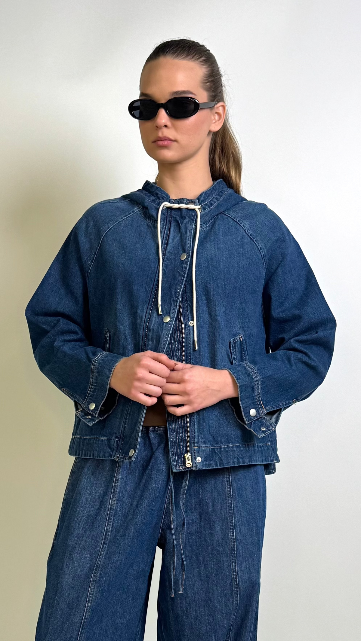 Oversized Jacket W/Hoodie
