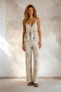 Beaded Mesh Pant
