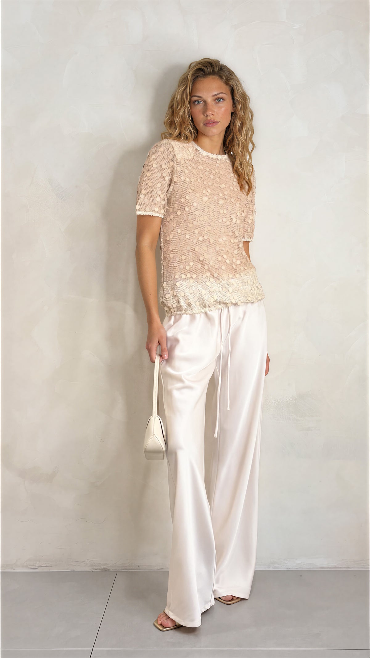 The Milanni Drawstring Satin Pant