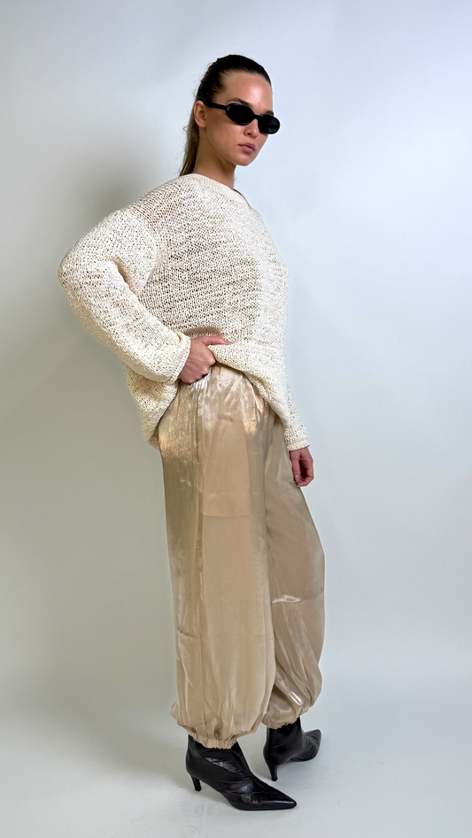 Metallic Balloon Pant