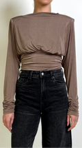 Drape Back L/s Top