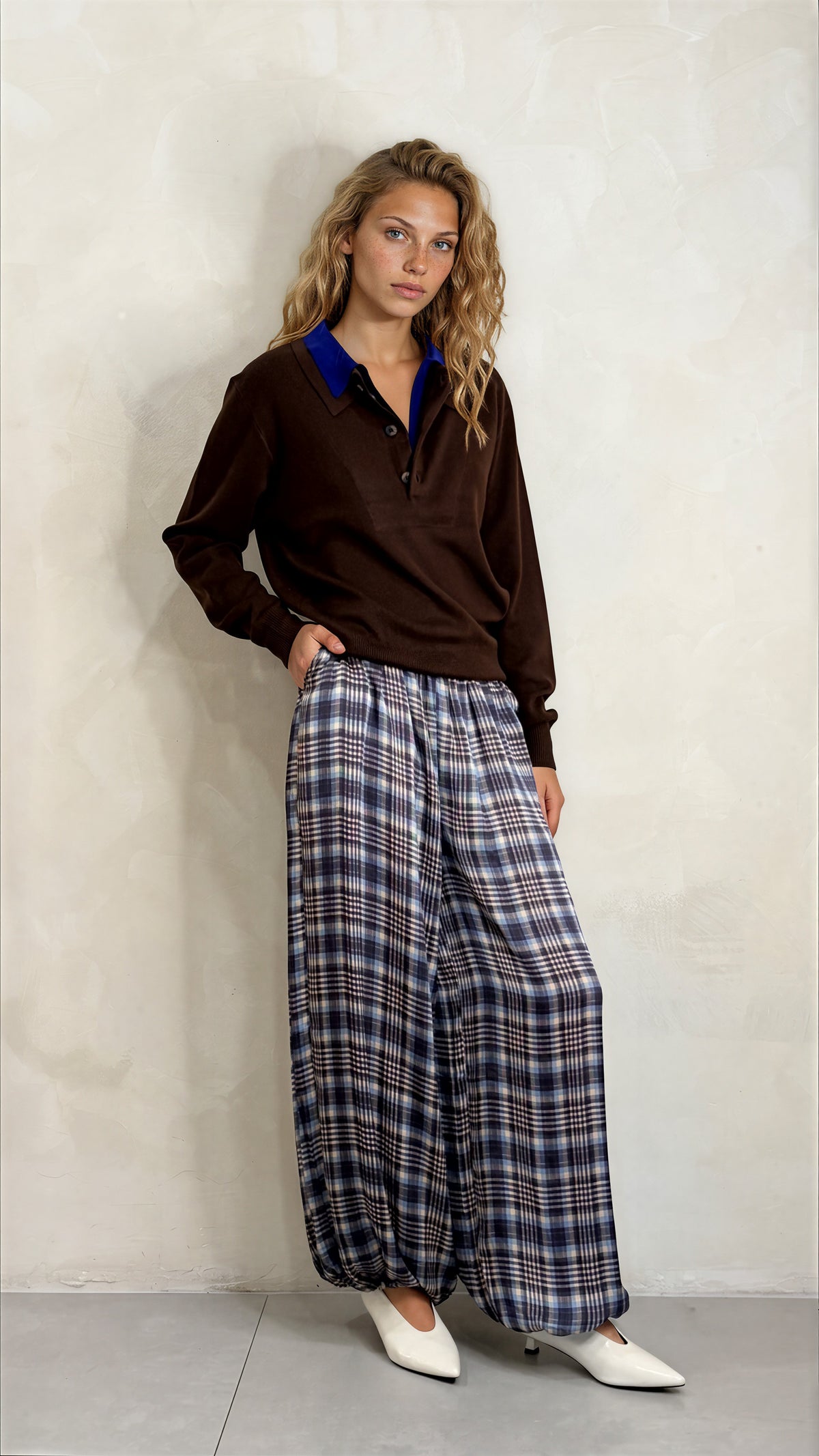 Plaid Ballon Pant