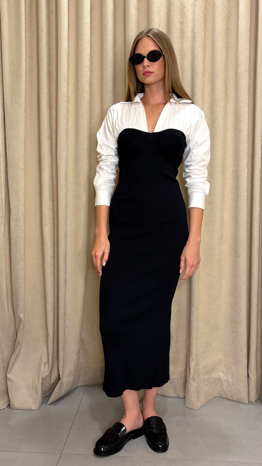 Ribbed Midi Dress