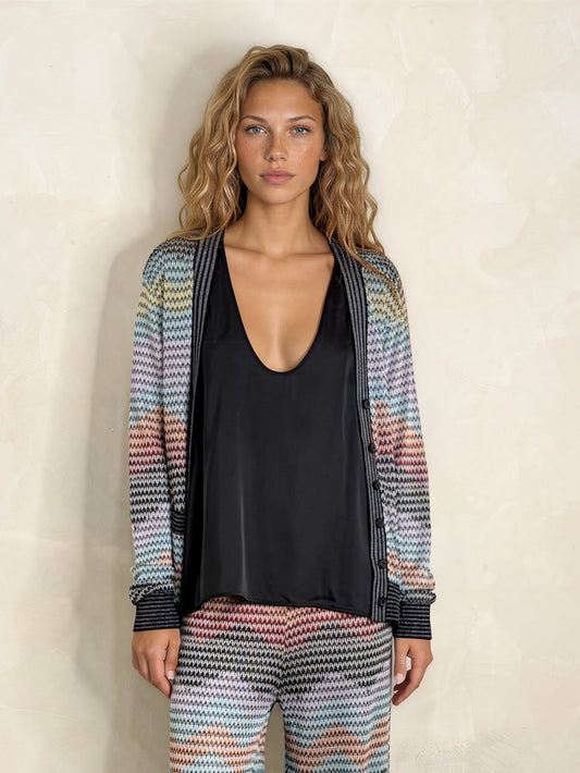 Lurex Multi Cardigan