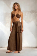Linen Side Slit Pant