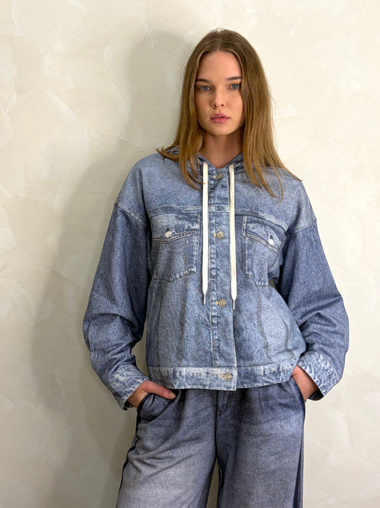 Digi Hooded Terry Jacket