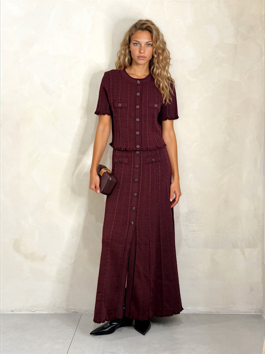 The Krisse Knit Maxi Skirt