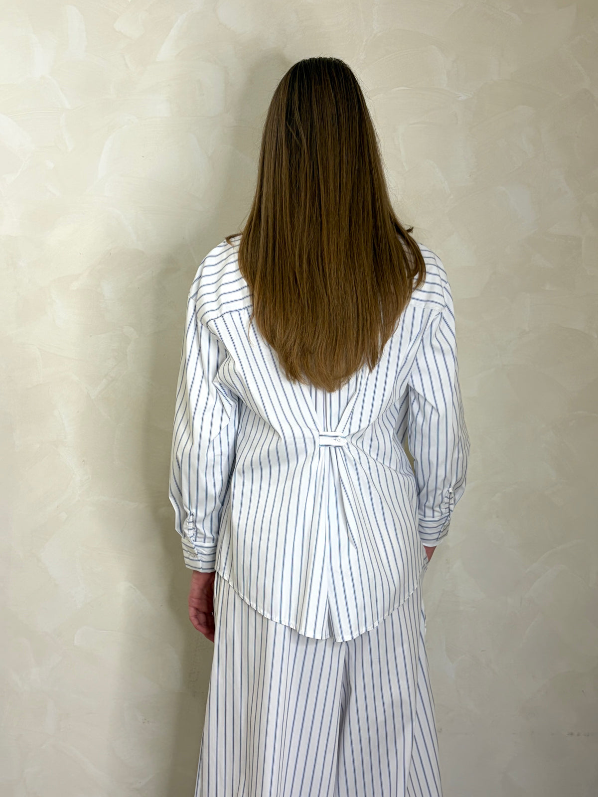 Cinch Back Stripe Shirt