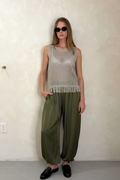 Tie Hem Bubble Pant