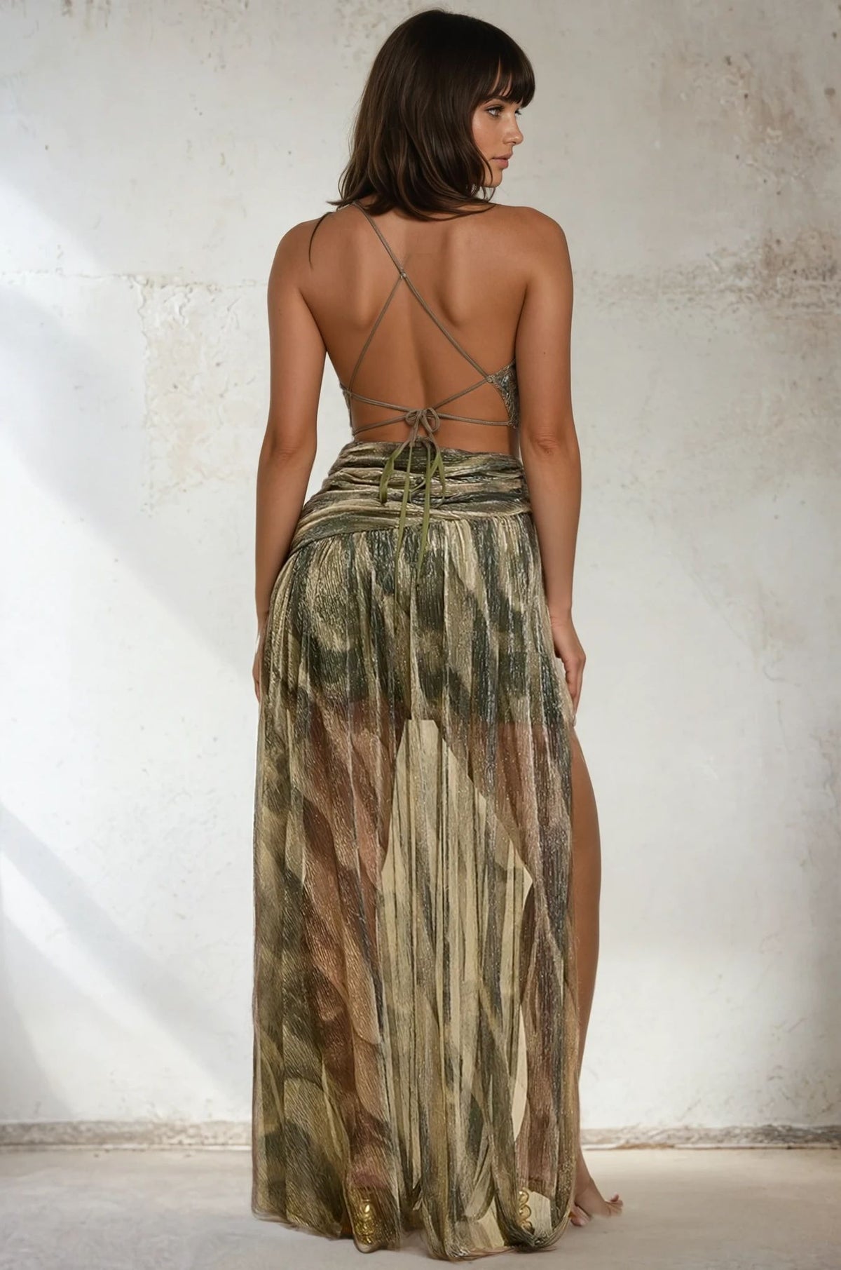 The Sheer Metal Gown