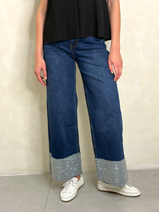 Stone Cuffed Jean