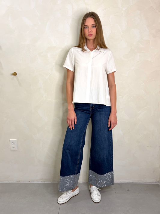 Stone Cuffed Jean
