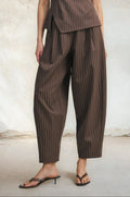 The Pinstripe Barrel Pant