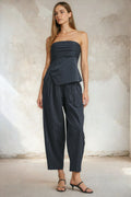 The Pinstripe Barrel Pant