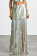 Jade Fringe Mini skirt