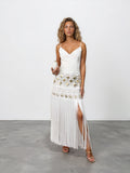Fringe Detail Maxi Dress