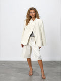 Pleated Bermuda