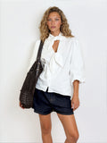 Bubble Sleeve Blouse