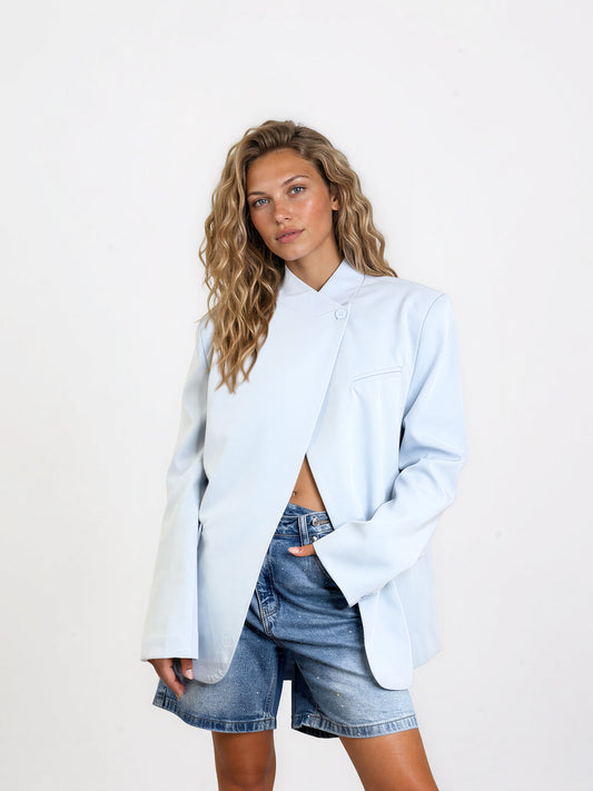 Asym Long Blazer
