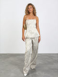 Linen Corset Pant Set