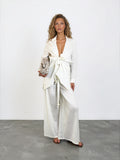 Linen Side Slit Pant