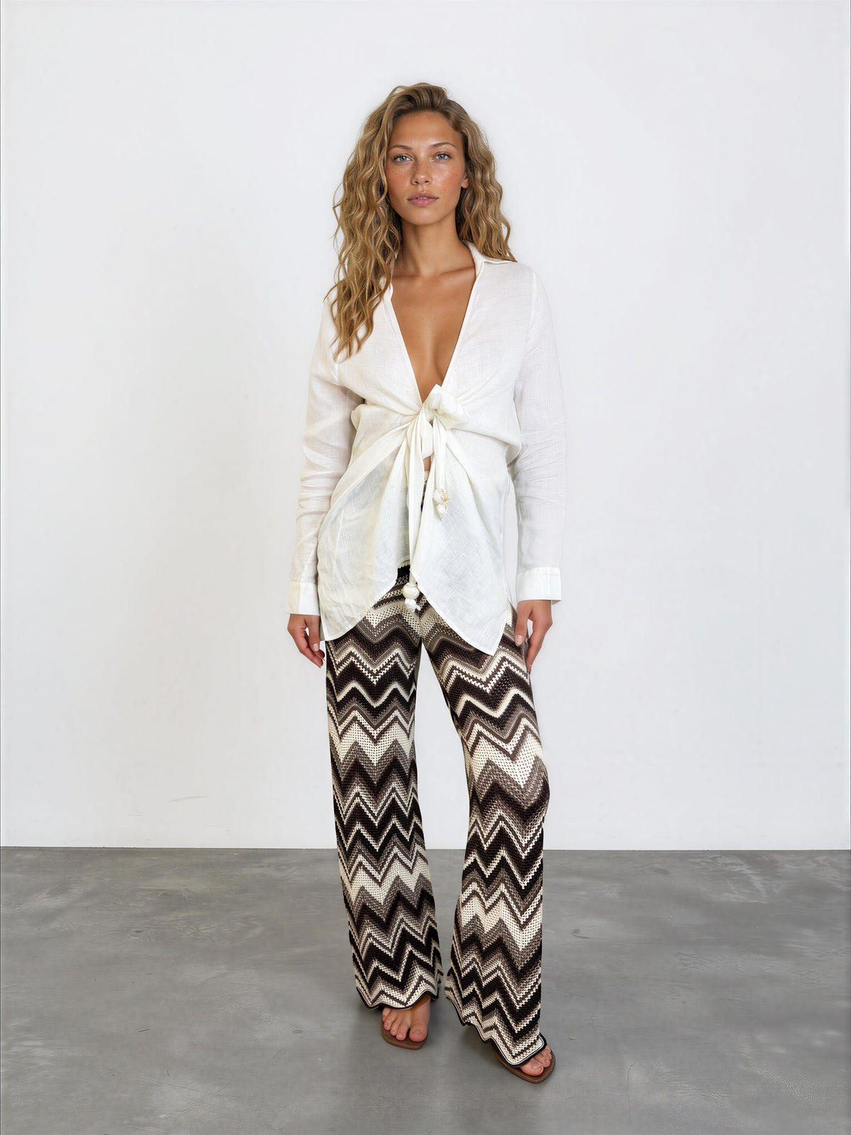 Linen Tunic W/Tie