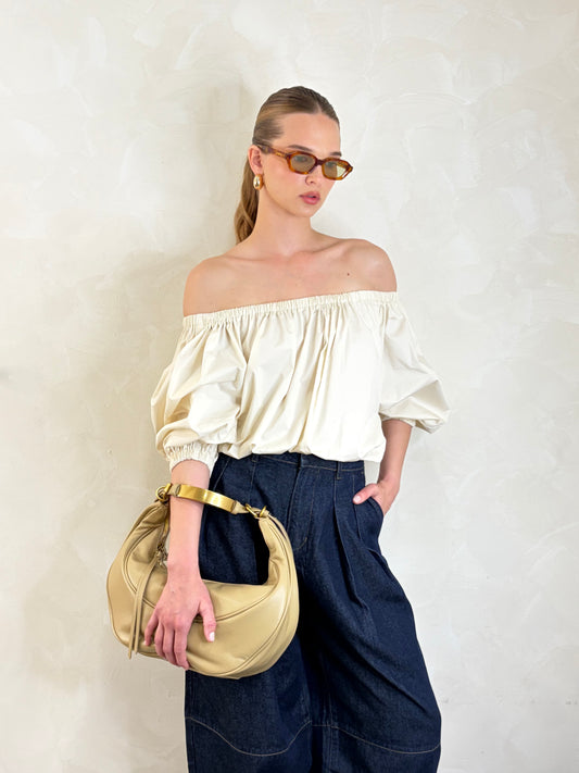 Bubble Off Shoulder Top
