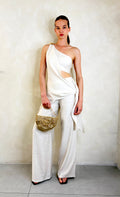 One Shoulder Pant Set