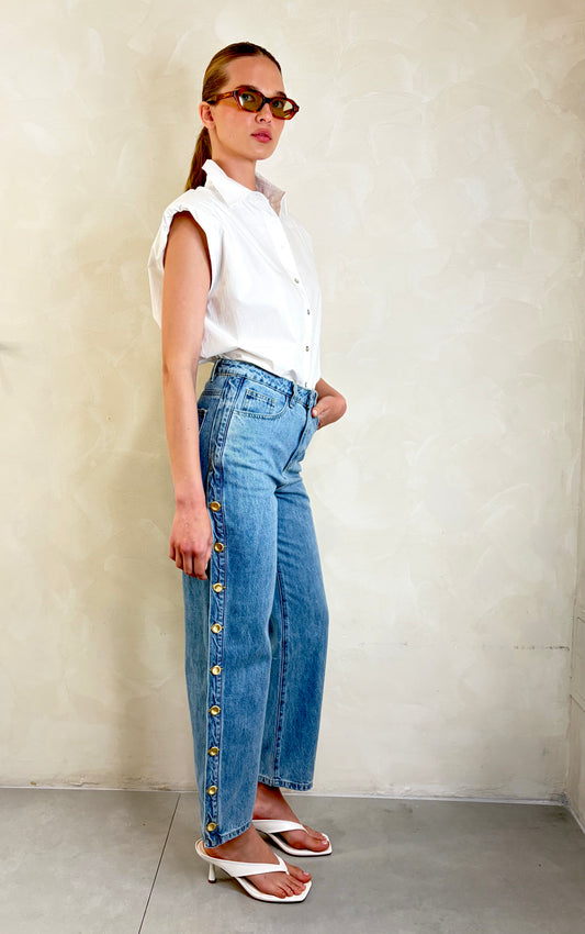 Button Trim Jean