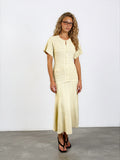 Emb Knit Midi Dress