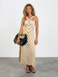 The Chevron Knit Maxi Dress