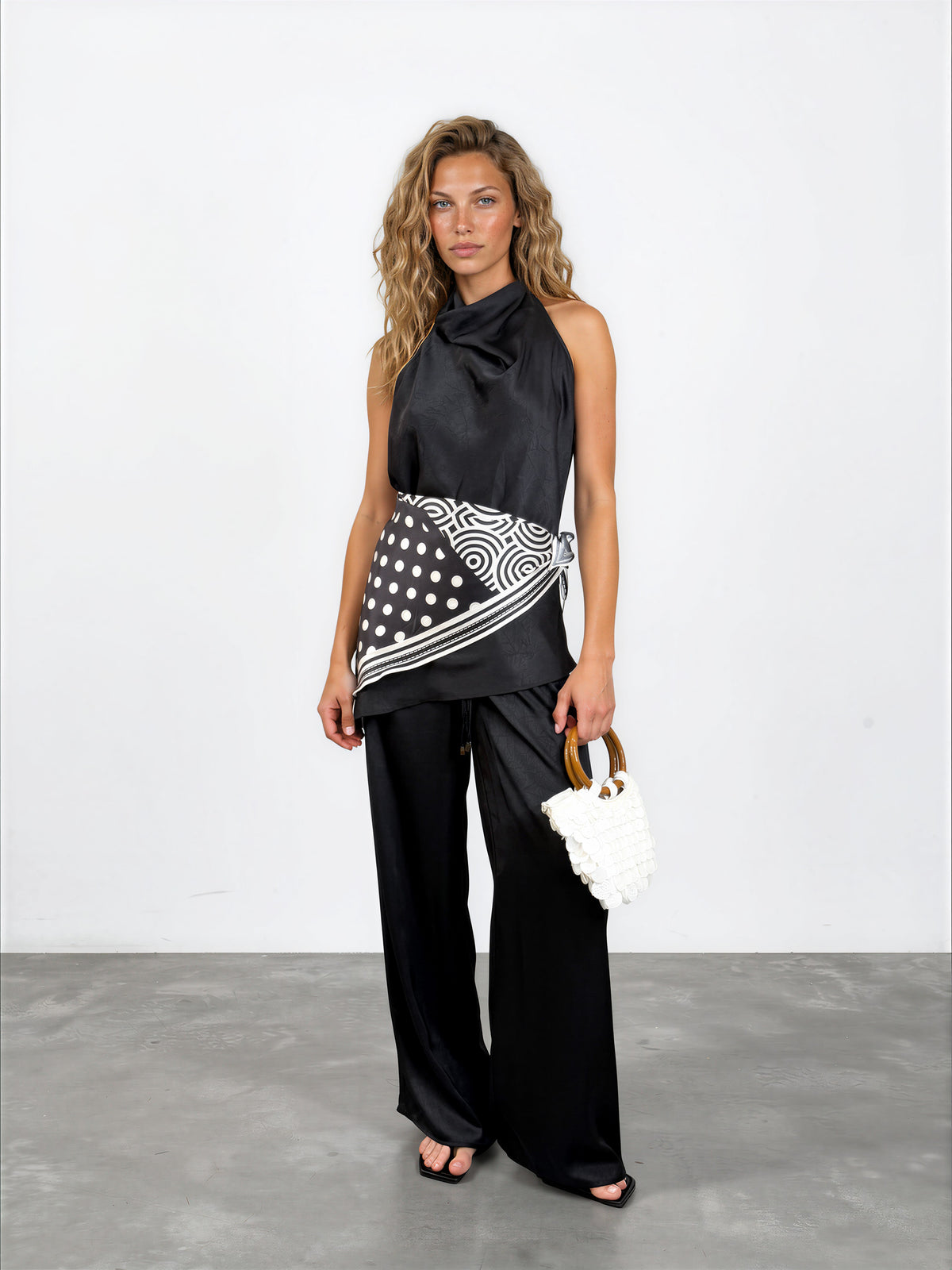 The Drape/Scarf Pant Set