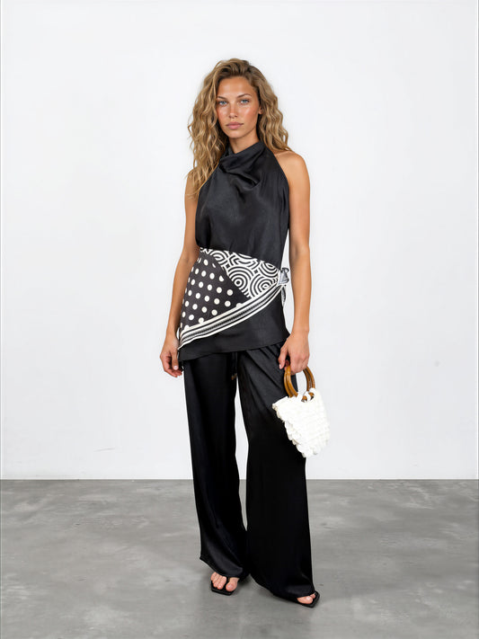The Drape/Scarf Pant Set