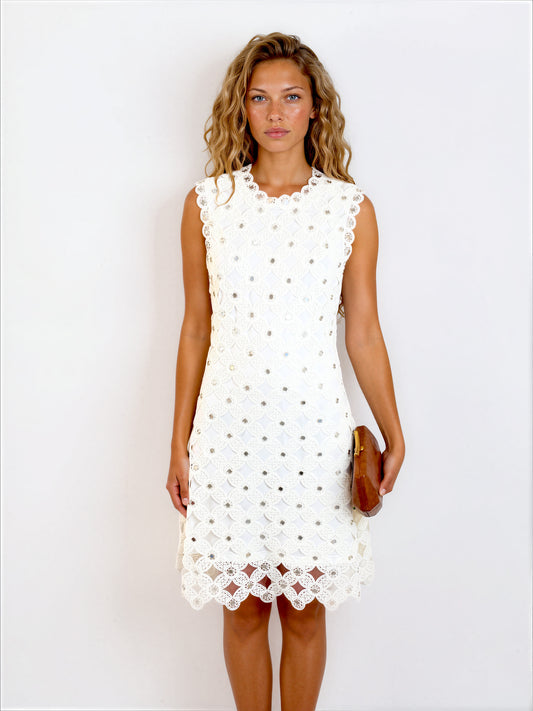 The Porto Emb Mini Dress