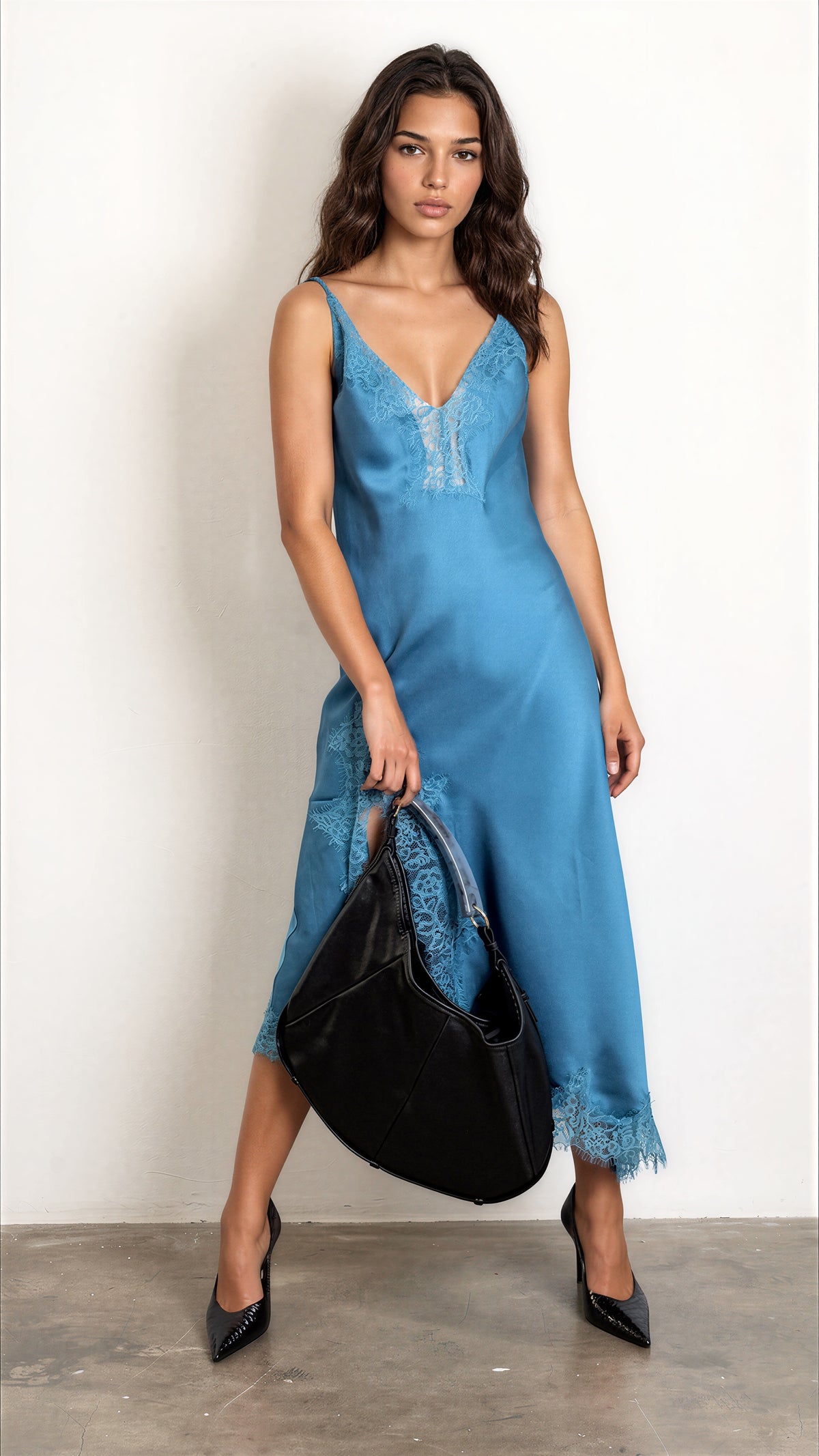The Etnel Lace Contrast Dress