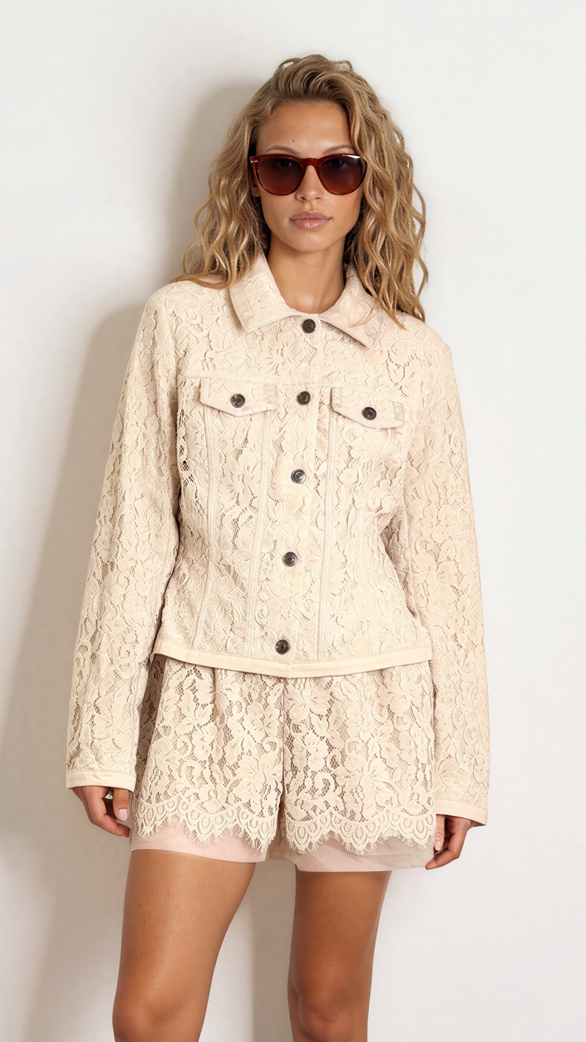 The Zola Lace Peplum Jacket