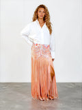 Multi Fringe Skirt
