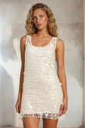 Sequin Net Mini Dress