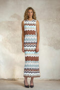 Chevron Midi Dress