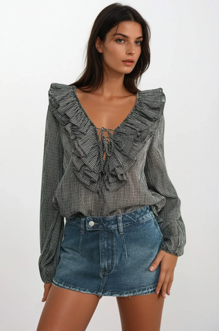 Speedway Ruffle Top