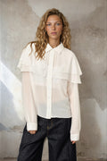 Sheer Cape Blouse