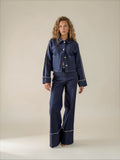 The Claudine H/w jean W/piping