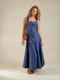 The Kali Denim Midi Dress