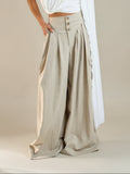 Pleated HW Cargo Pant