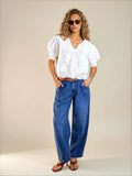 The Slight Barrel In Soft Denim