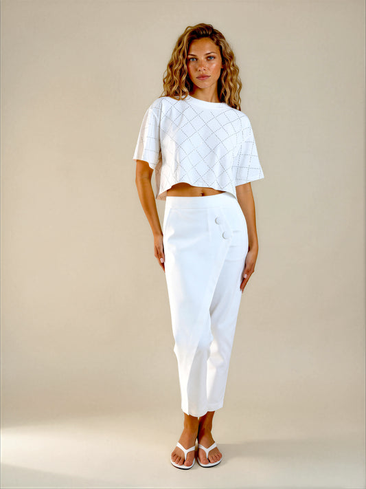 The Mello Asym Slim Trouser