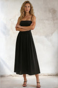 Linen Tie Back Dress