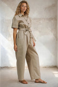 Button Down Jumpsuit